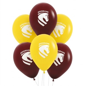 NRL Brisbane Broncos Balloons (Pack of 6)
