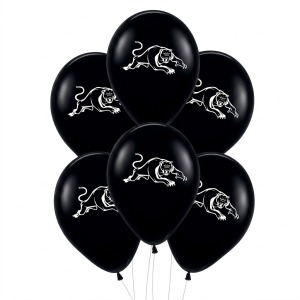 NRL Penrith Panthers Latex Balloons (Pack of 6)