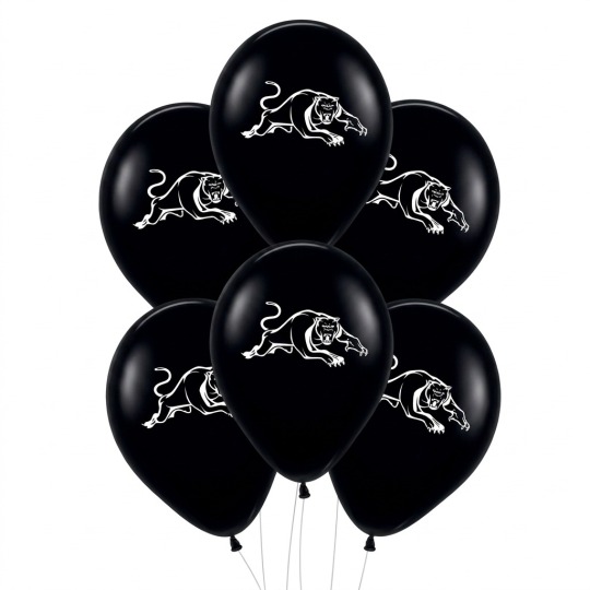 NRL Penrith Panthers Latex Balloons (Pack of 6)