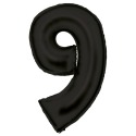Silk Lustre Black Number 9 Balloon 91cm