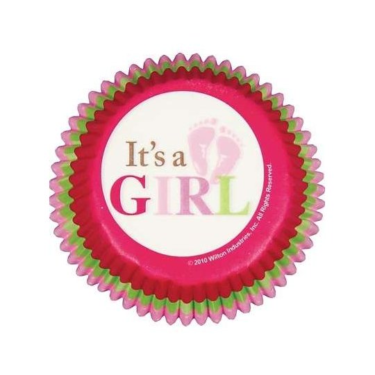 It's A Girl Baking Cups (Pack of 75) | Wilton