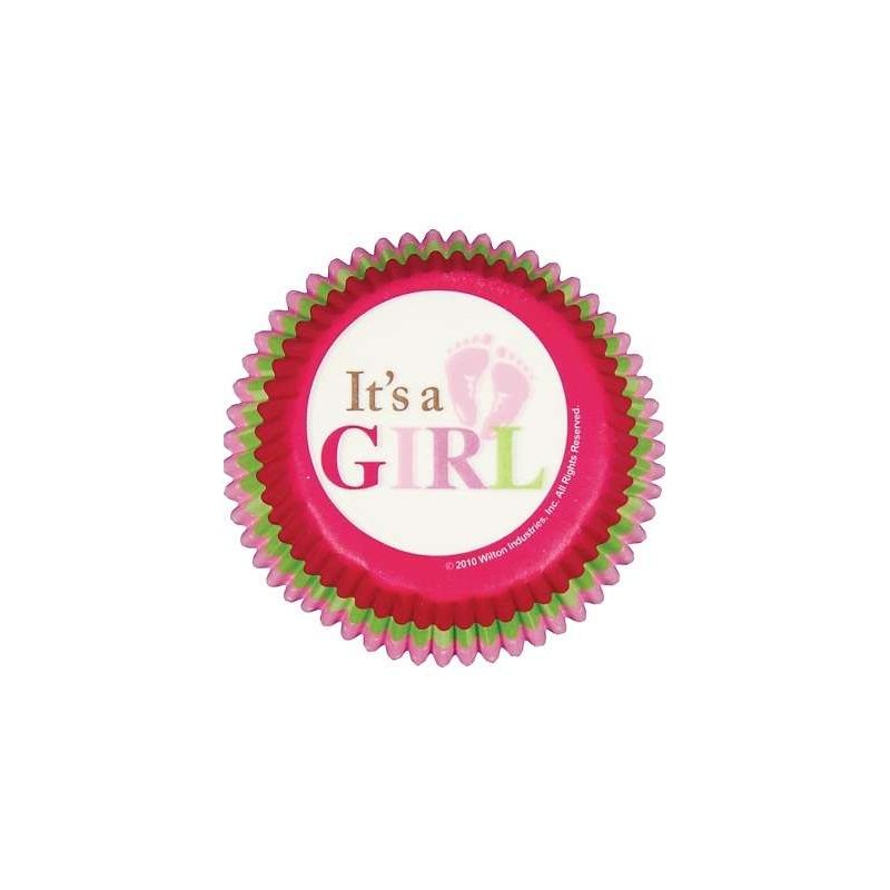 It's A Girl Baking Cups (Pack of 75) | Wilton