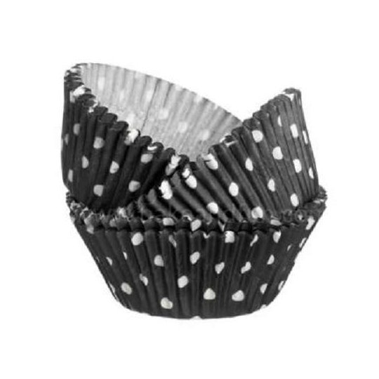 Wilton Black Polka Dot Baking Cups (Pack of 75) | Wilton