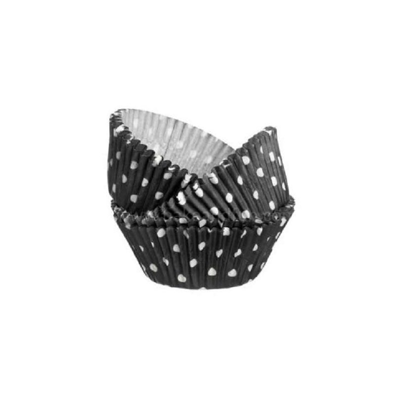 Wilton Black Polka Dot Baking Cups (Pack of 75) | Wilton