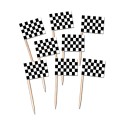 Chequered Flag Cupcake Picks (Pack of 50) | Cars