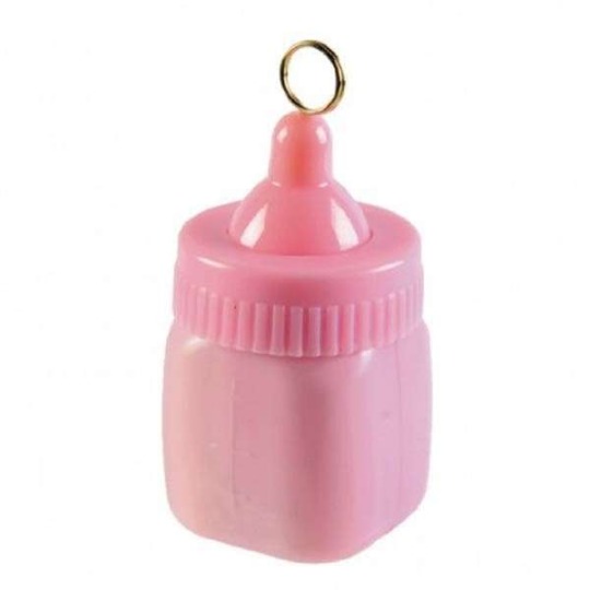 Pink Baby Bottle Balloon Weight | Discontinued