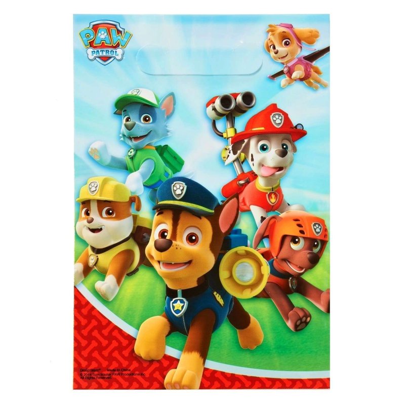 Paw Patrol Loot Bags (Pack of 8) | Paw Patrol