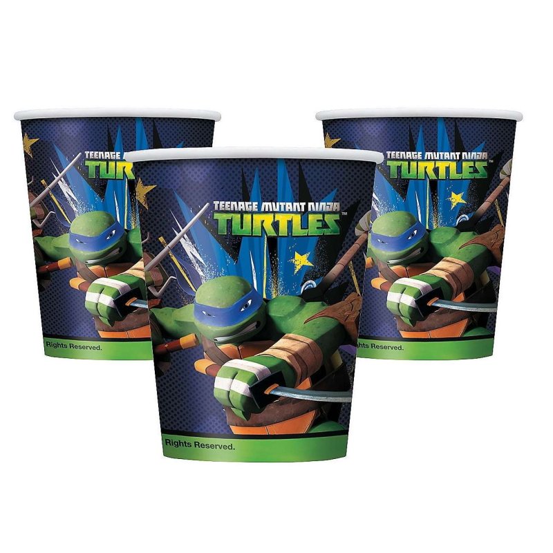 Teenage Mutant Ninja Turtles Cups (Pack of 8) | Teenage Mutant Ninja Turtles