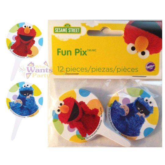 Sesame Street Cupcake Picks (Pack of 12) | Sesame Street