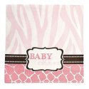 Wild Safari Pink Large Napkins (Pack of 16) | Pink Safari