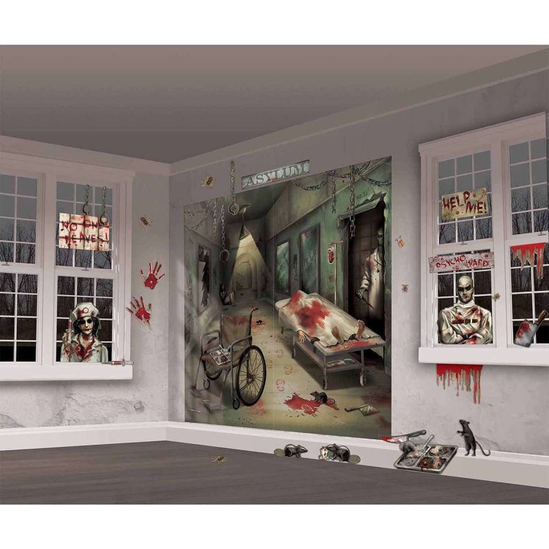 Asylum Wall Decorating Kit (32 Piece) | Halloween