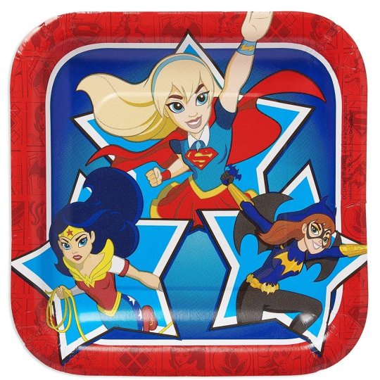 Super Hero Girls Small Plates (Pack of 8) | Superhero Girl