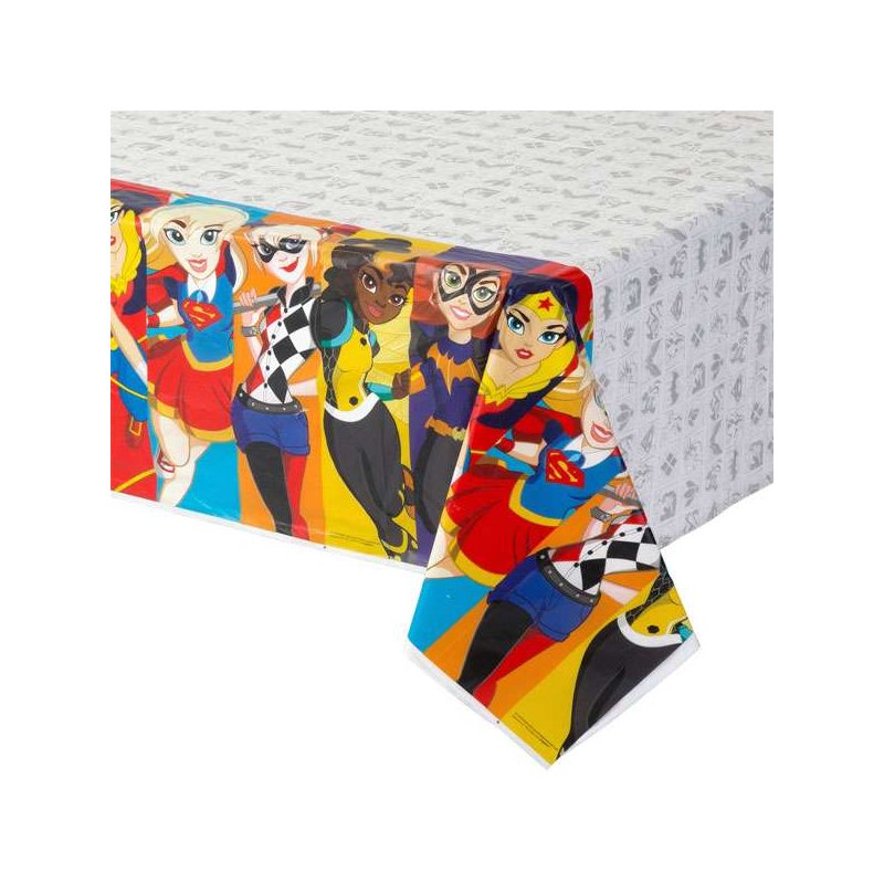 Super Hero Girls Plastic Tablecover | Discontinued