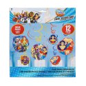 Super Hero Girls Swirl Decorations (Set of 12) | Superhero Girl