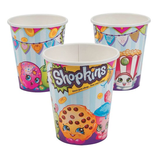 Shopkins Paper Cups (Pack of 8) | Shopkins