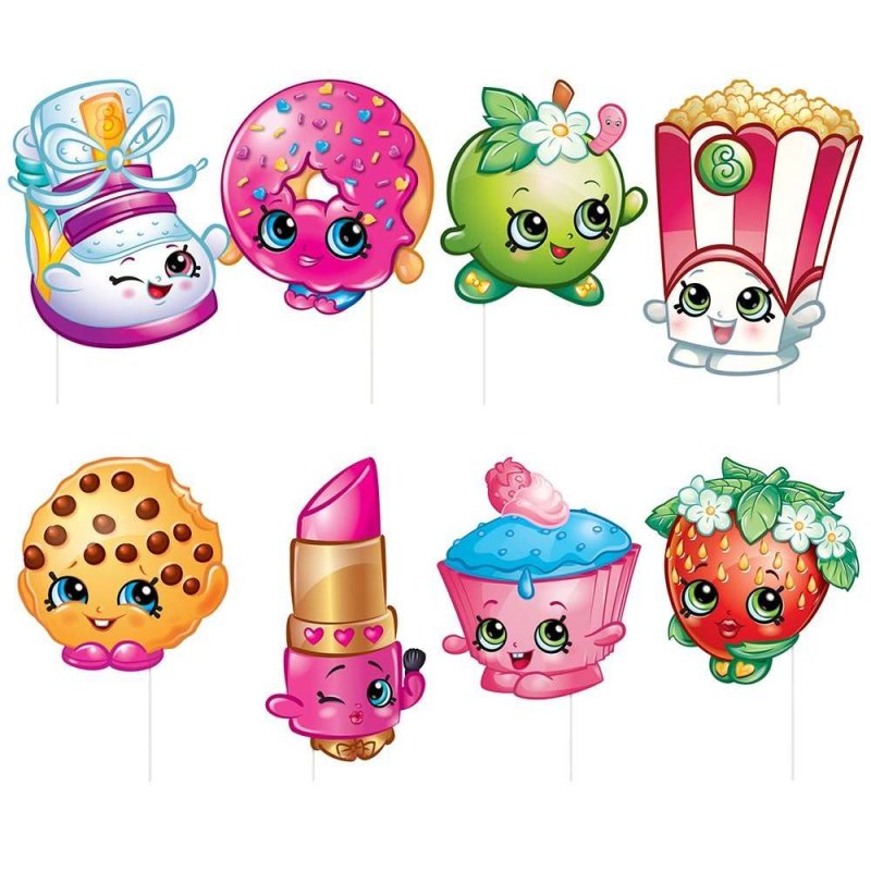 Shopkins Photo Booth Props (Pack of 8) | Shopkins