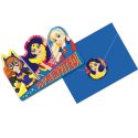 Super Hero Girls Invitations Set (Pack of 8) | Discontinued