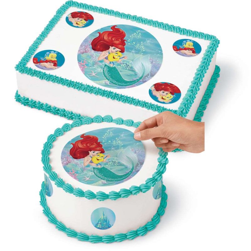 Ariel The Little Mermaid Cake Image Decoration Set | Little Mermaid