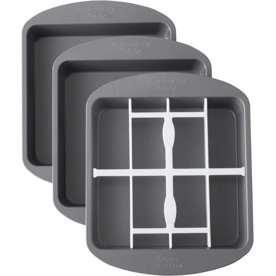 Wilton Square Checkerboard Rainbow Pan Set | Discontinued