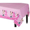 Minnie Mouse 1st Birthday Plastic Tablecloth | Minnie Mouse 1st Birthday