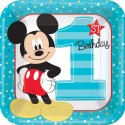 Mickey Mouse 1st Birthday Large Plates (Pack of 8) | Mickey Mouse 1st Birthday
