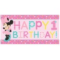 Minnie Mouse 1st Birthday Plastic Banner | Minnie Mouse 1st Birthday