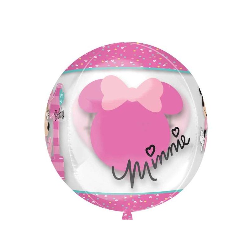 Minnie Mouse 1st Birthday Orbz Balloon | Minnie Mouse 1st Birthday