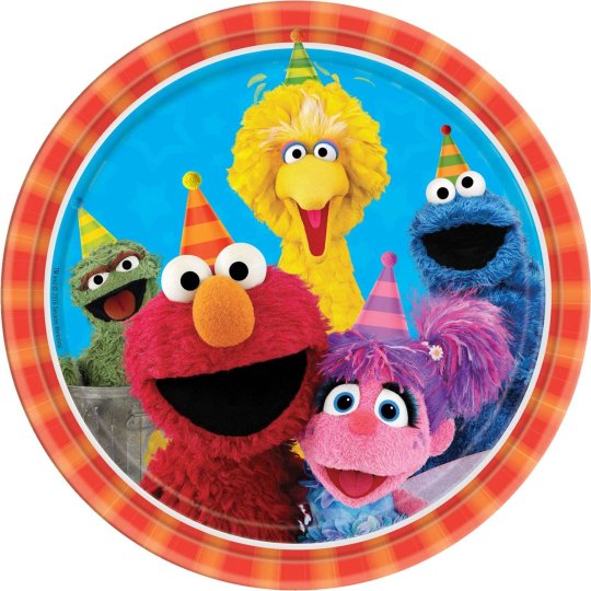 Sesame Street Large Paper Plates (Pack of 8) | Sesame Street
