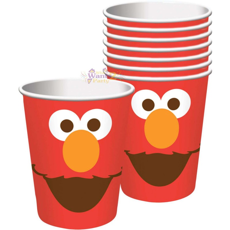 Elmo 1st Birthday Paper Cups Pack Of 8 Elmo Party Supplies Who