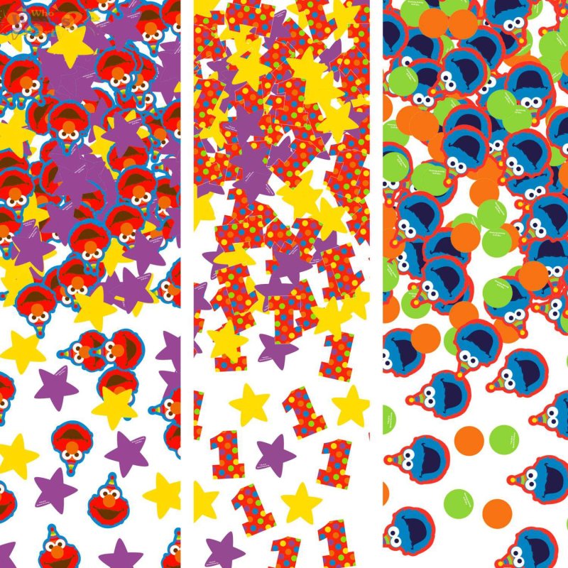 Elmo 1st Birthday Confetti Scatters | Sesame Street 1st Birthday