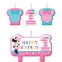 Minnie Mouse 1st Birthday Candles (Set of 4) | Candles