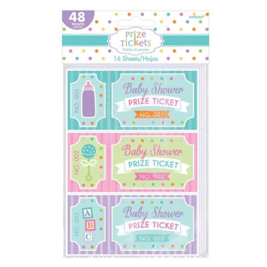 Baby Shower Prize Tickets Game (Set of 48) | Games