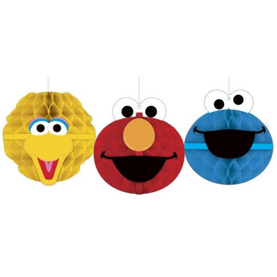 Sesame Street Honeycomb Decorations (3) | Sesame Street