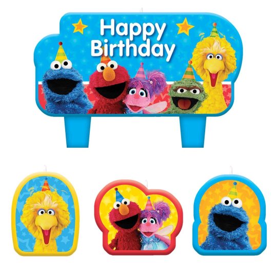 Sesame Street Birthday Candles (Set of 4) | Sesame Street