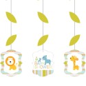 Happy Jungle Hanging Decorations (Set of 3) | Jungle Baby Shower