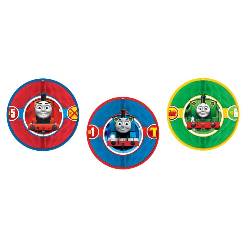 Thomas the Tank Engine Honeycomb Decorations (Pack of 3) | Thomas the Tank Engine