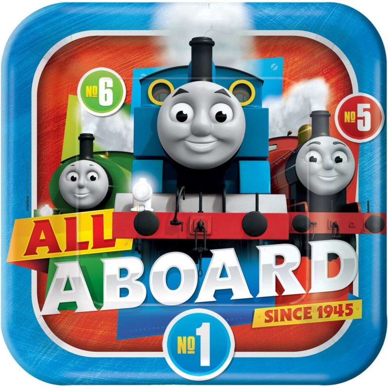 Thomas the Tank Engine Large Plates (Pack of 8) | Thomas the Tank Engine