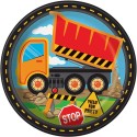 Construction Party Large Paper Plates (Pack of 8) | Construction Party Supplies