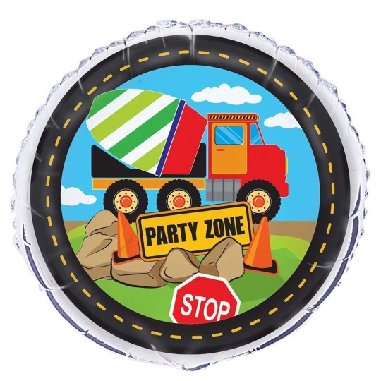 Construction Party Foil Balloon | Construction Party Supplies