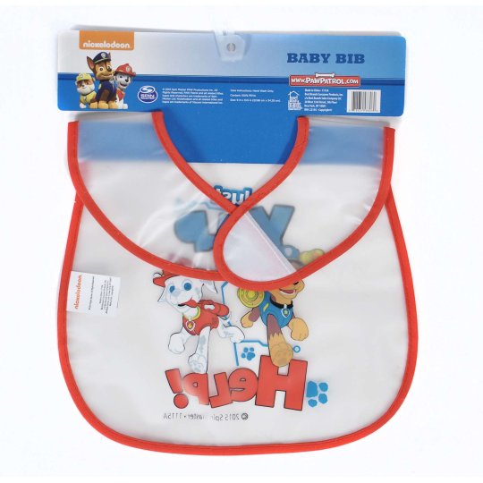 Paw Patrol 'Just Yelp For Help' Baby Bib | Discontinued Party Supplies