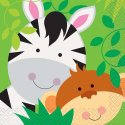 Animal Jungle Small Napkins (Pack of 16) | Jungle Animals Party Supplies