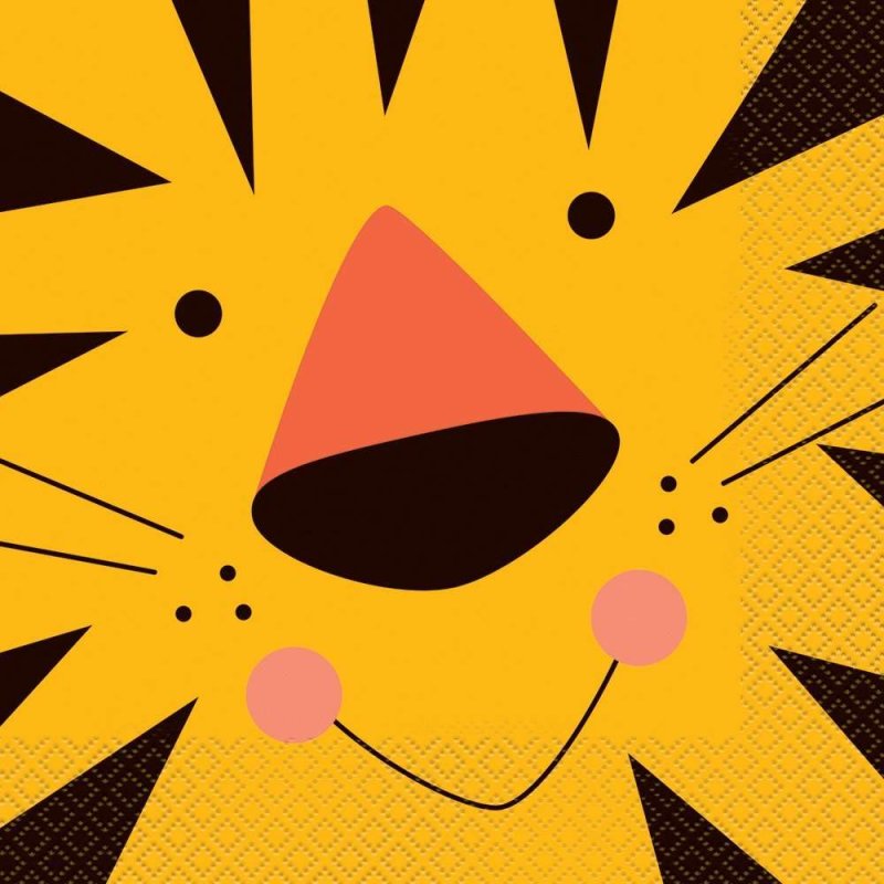 Animal Jungle Large Napkins (Pack of 16) | Jungle Animals