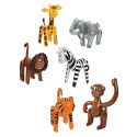 Inflatable Zoo Animals (Pack of 6) | Jungle Animals Party Supplies