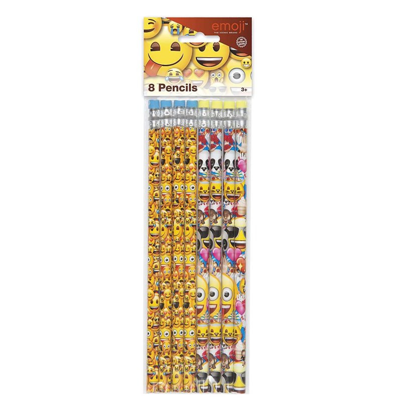 Emoji Pencils (Pack of 8) | Emoji Party Supplies