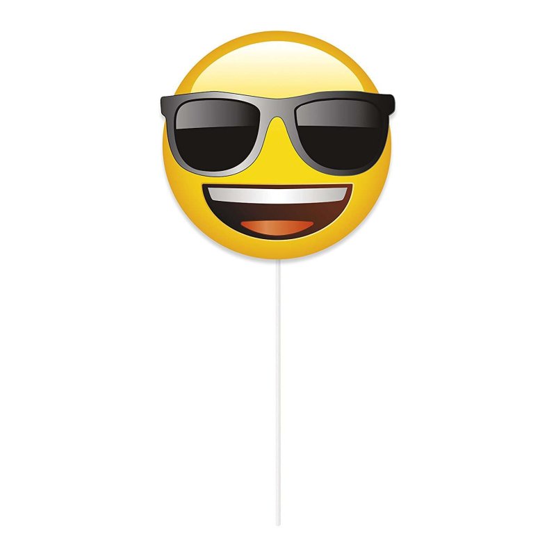 Emoji Photo Booth Props (Pack of 8) | Emoji Party Supplies