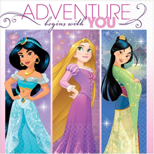 Disney Princess Dream Big Small Napkins (Pack of 16) | Discontinued Party Supplies