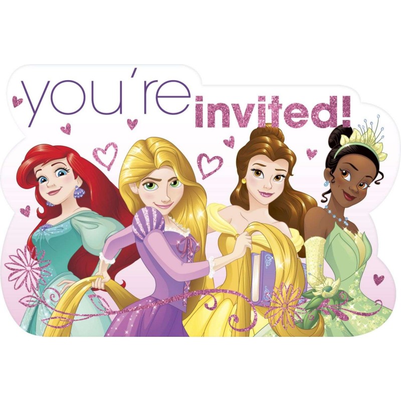 disney princess dream big party invitations pack of 8 disney princess party supplies who wants 2 party disney princess party invitation