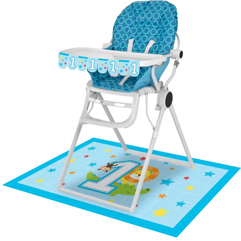 Boys Jungle 1st Birthday High Chair Decorating Kit Jungle 1st