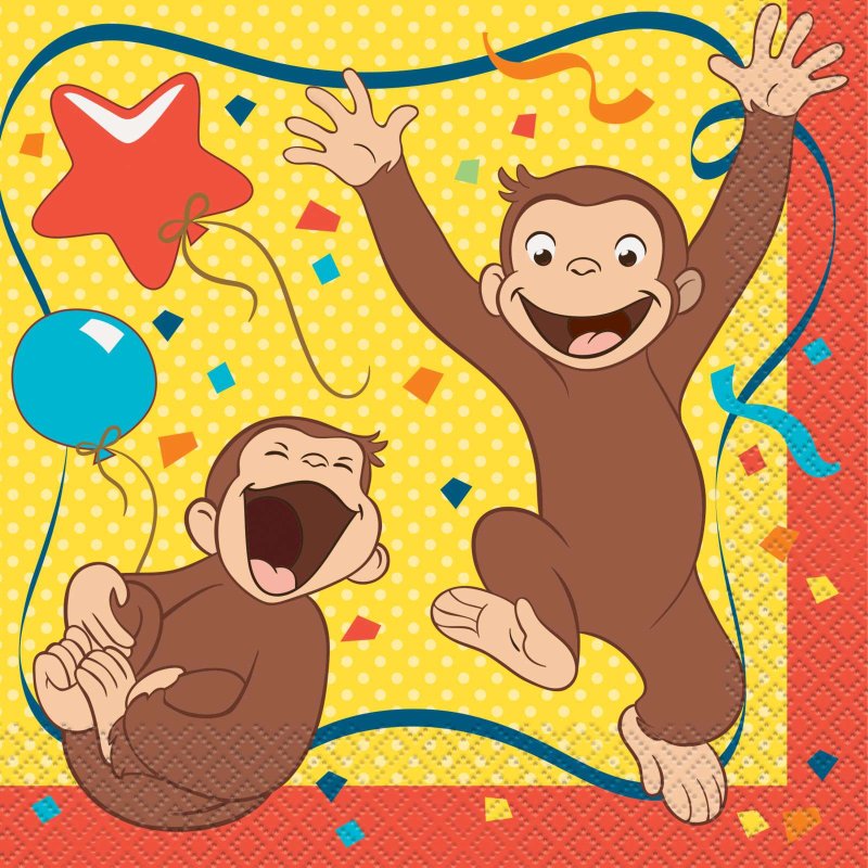 Curious George Party Pack (8 Guests) | Curious George Party Supplies