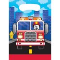 Flaming Fire Truck Loot Bags (Pack of 8) | Fire Engine